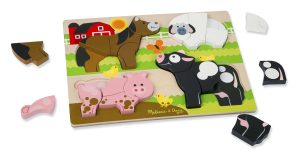 Velike drvene chunky puzzle Domaće životinje