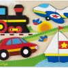 Velike drvene chunky puzzle Vozila