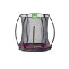 Talni trampolin EXIT Silhouette ø183cm z varnostno mrežo - roza