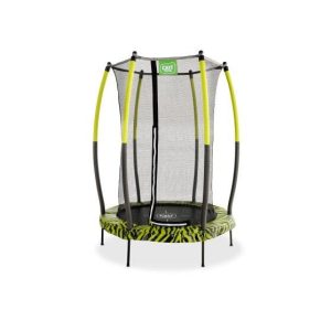 EXIT Tiggy junior trampolin z varovalom ø140cm - črno/zelen