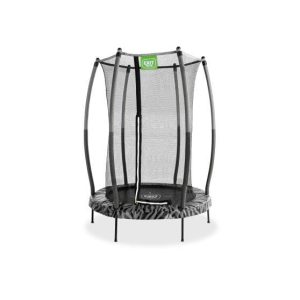 EXIT Tiggy junior trampolin z varovalom ø140cm - črno/siv