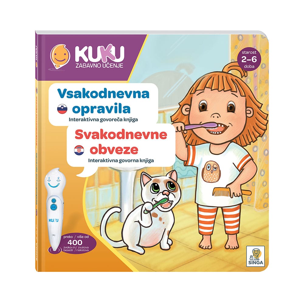 INTERAKTIVNA KNJIGA KUKU - SVAKODNEVNE OBAVEZE (BEZ OLOVKE)