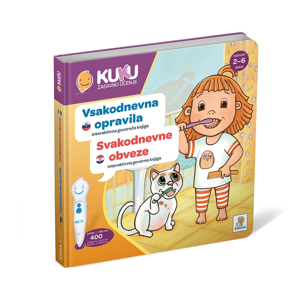 INTERAKTIVNA KNJIGA KUKU - SVAKODNEVNE OBAVEZE (BEZ OLOVKE)