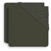 Plahta od žerseja 40/50 x 80/90cm - Leaf Green - 2 komada