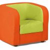 Narančasto-zelena fotelja