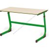 Podesivi stol za dva učenika. Veličina 2-4 zelena bukva