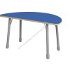 Polukružna ploča stola 0 138 cm - plava