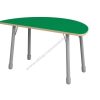 Polukružna ploča stola 0 138 cm - zelena