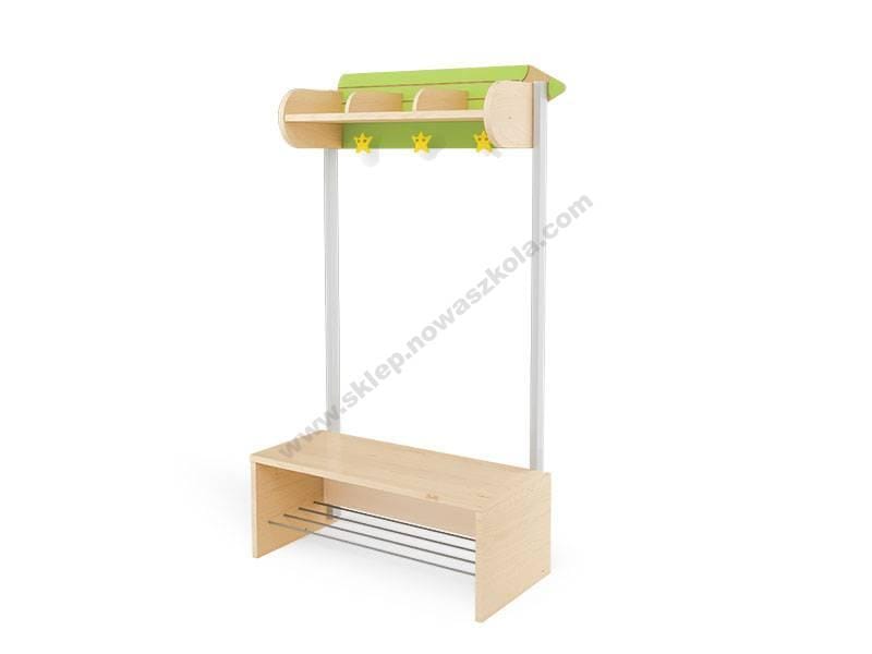 Garderoba s bojicama Cloakroom 3 zelena