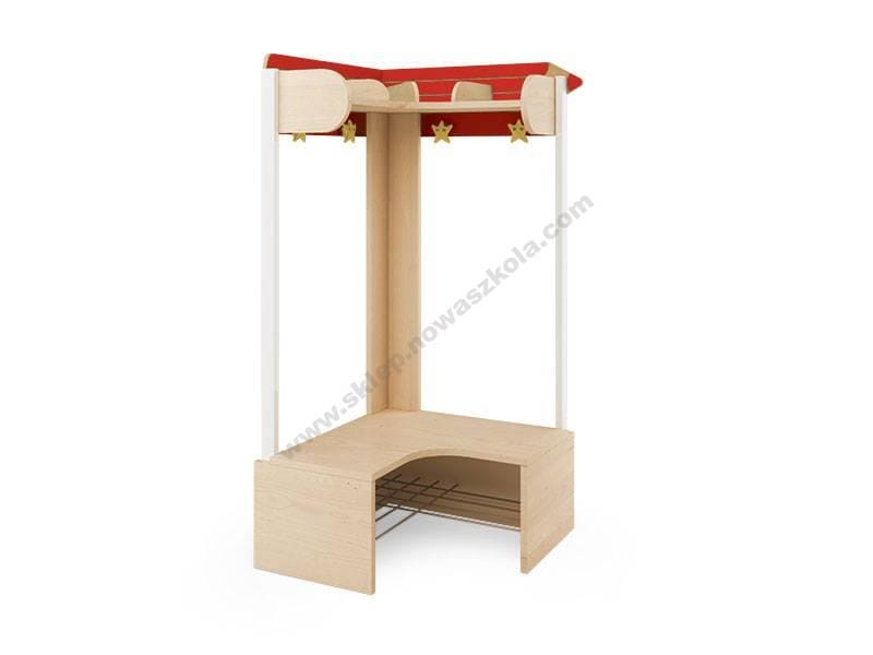 Crayon garderobna jedinica Corner Cloakroom 4 red