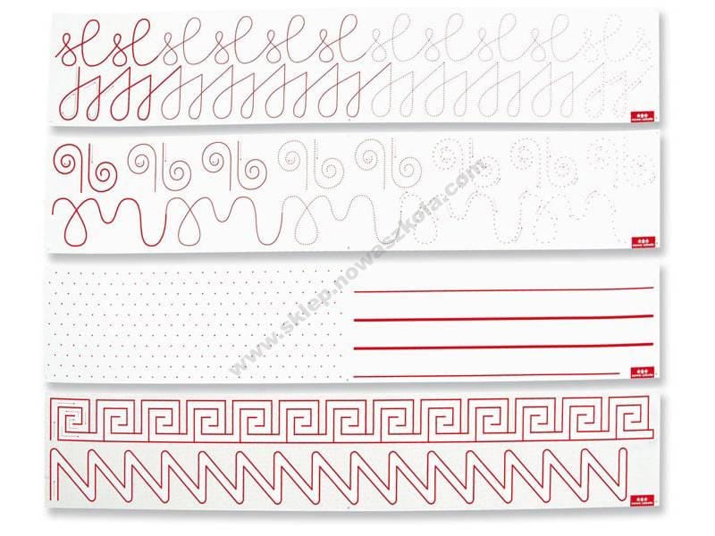 grafomotoričke pločice Set 3 - red