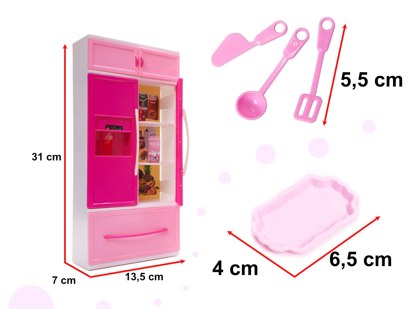 Namještaj za lutke kuhinja 4 segmenta LED zvukovi