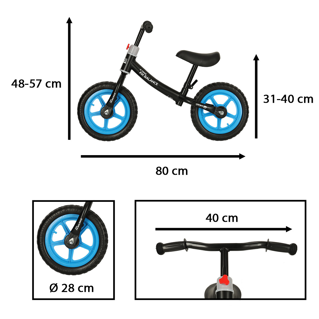 Guralica Trike Fix Balance ultra lagan 1,8kg crni plavi