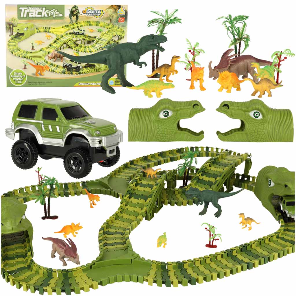 Trkaća staza dinosauri auti 240 dijelova