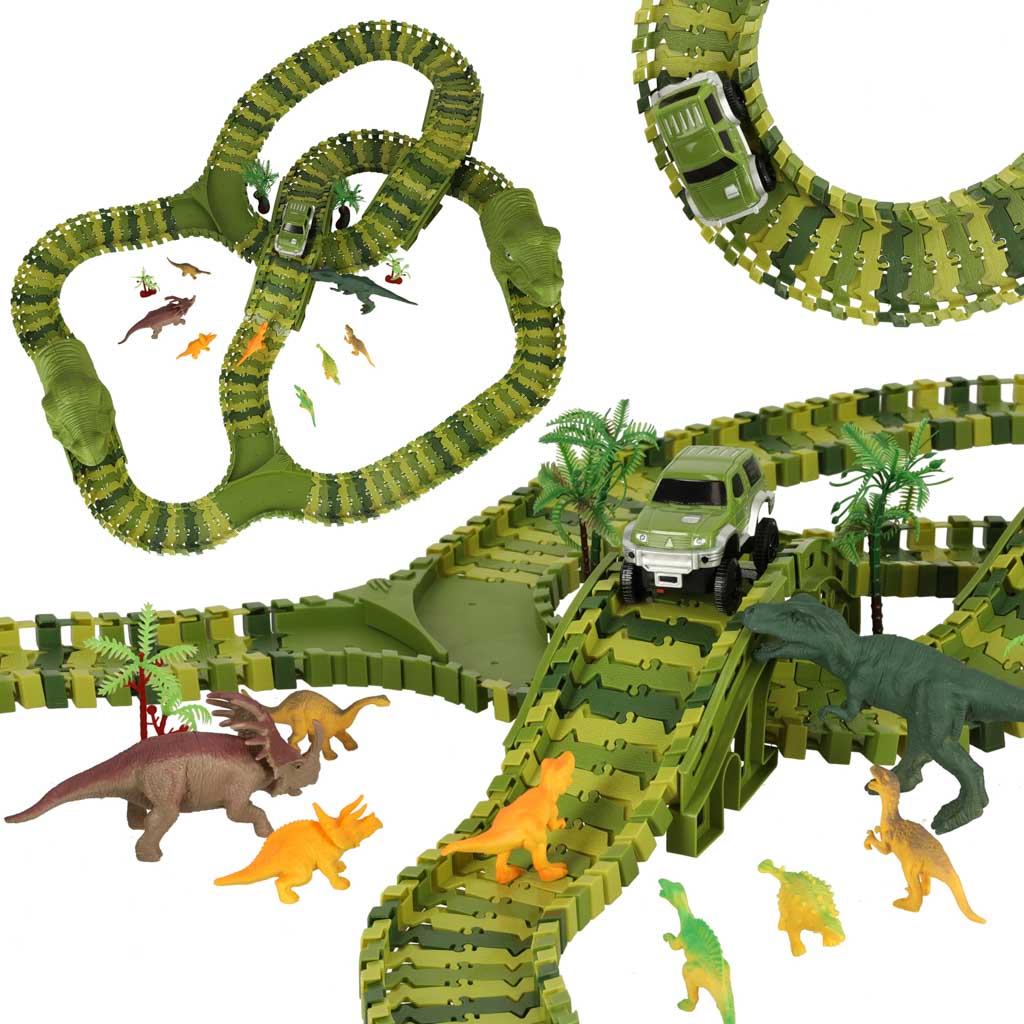 Trkaća staza dinosauri auti 240 dijelova