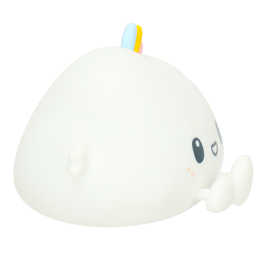 Noćna lampa za djecu silikonova bijela RGB oblak