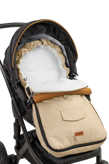 Vreća Za Romper Za Kolica– Cappuccino Polar Fleece (95X40)