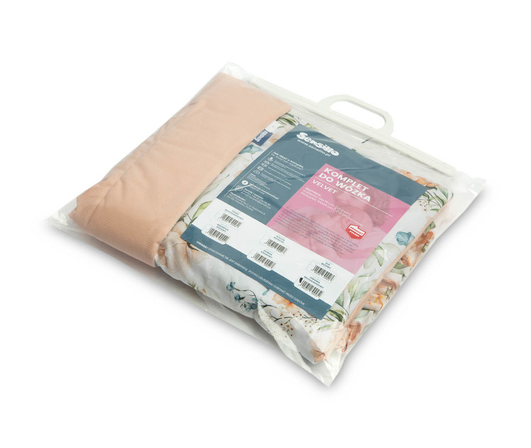 Velvet Set Kolica s Volanima Božur Breskva