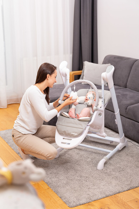 Visoka Stolica + Ljuljačka Indigo Crna Tamnoplava