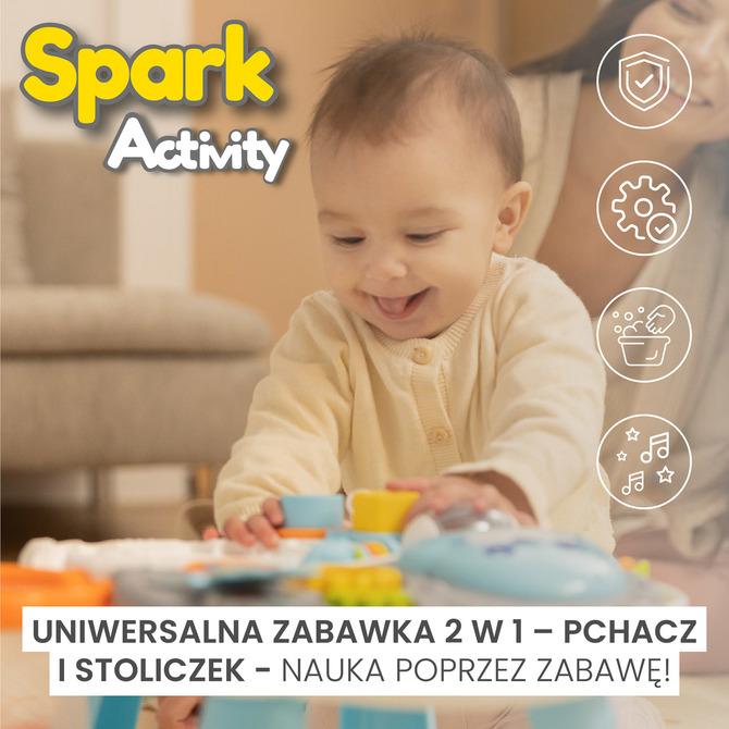 Pusher-stol 2U1 Iskra Narančasti