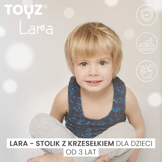 Dječji Stol Lara Siva