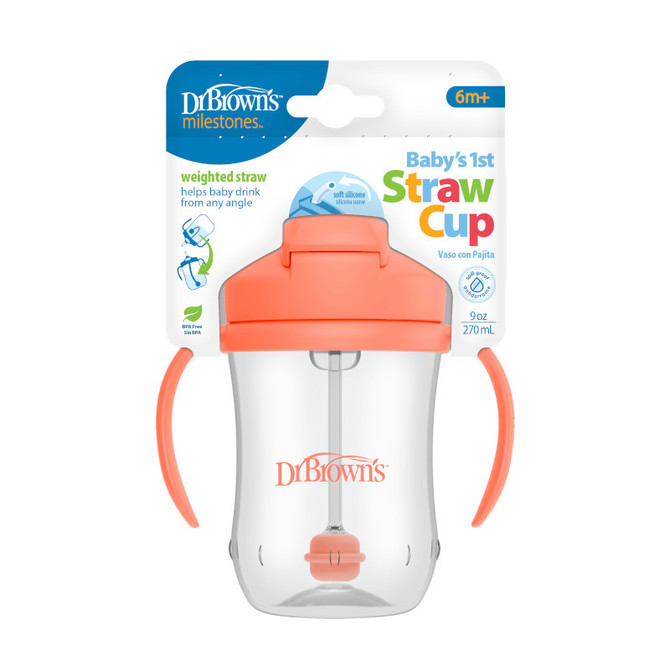 Tc91103 Prva Šalica S Fleksibilnom Slamkom 270 Ml Korala 6+