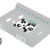 Pojačana podloga za previjanje sa sigurnosnim sustavom - Afrika Panda Siva