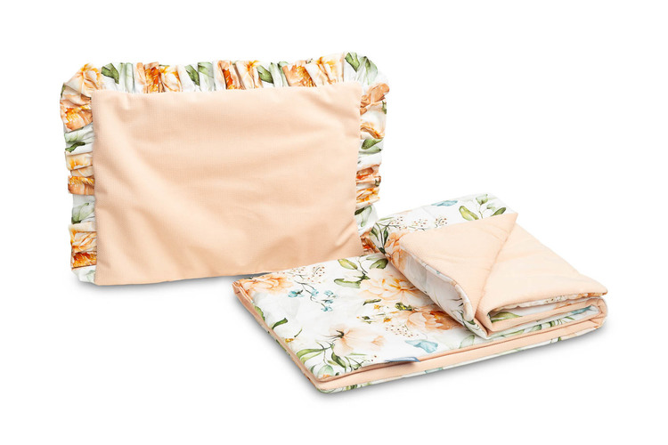 Velvet Set Kolica s Volanima Božur Breskva