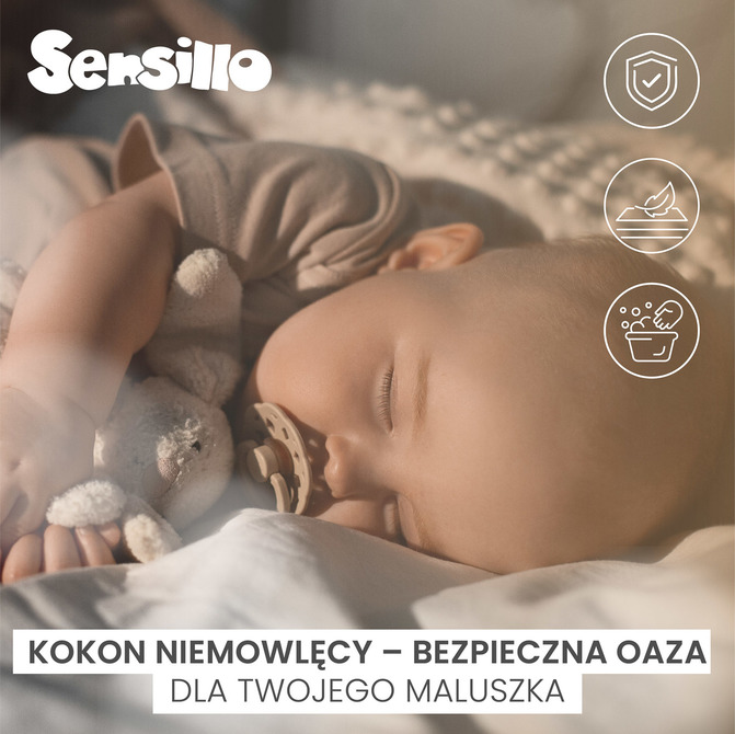 Gnijezdo za Bebe Muslin Balerina Roza + Jastuk