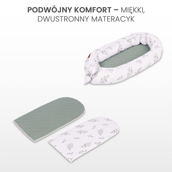 Gnijezdo za Bebe Muslin Balerina Roza + Jastuk
