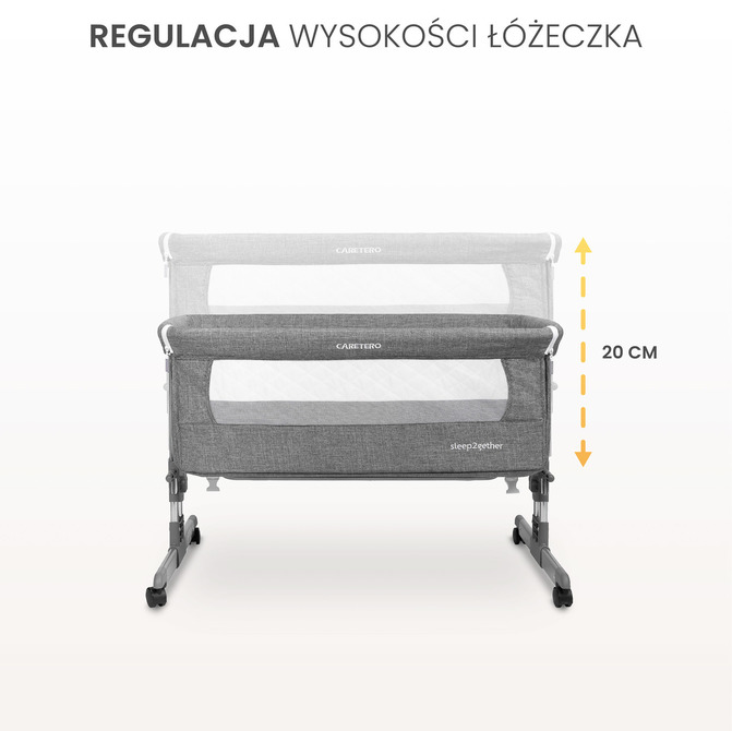 Krevetić za dojenje Sleep2gether Grafitni