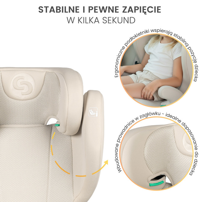 Autosjedalica Breezy Crna (100-150Cm)