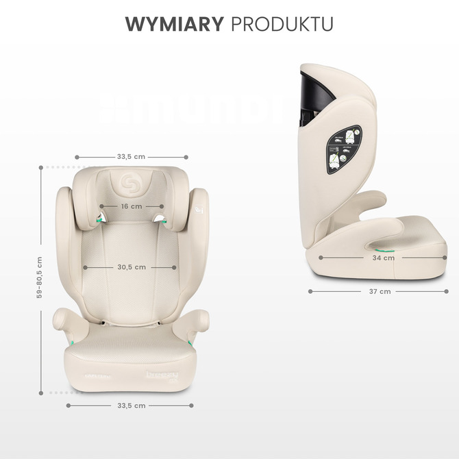 Autosjedalica Breezy Bež (100-150Cm)