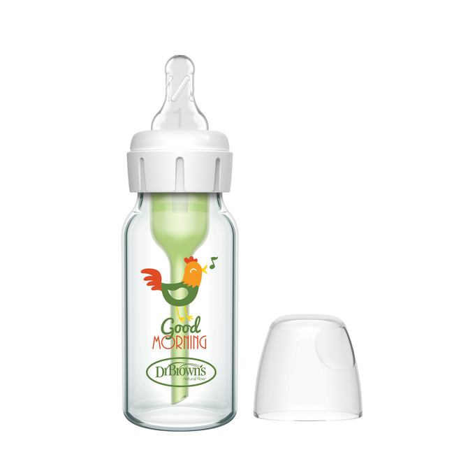 Sb41631 Staklena Bočica Standard 120Ml Opcija Plus Pijetao