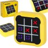 Krug križ križ elektronička puzzle igra tic tac toe prijenosna konzola žuta