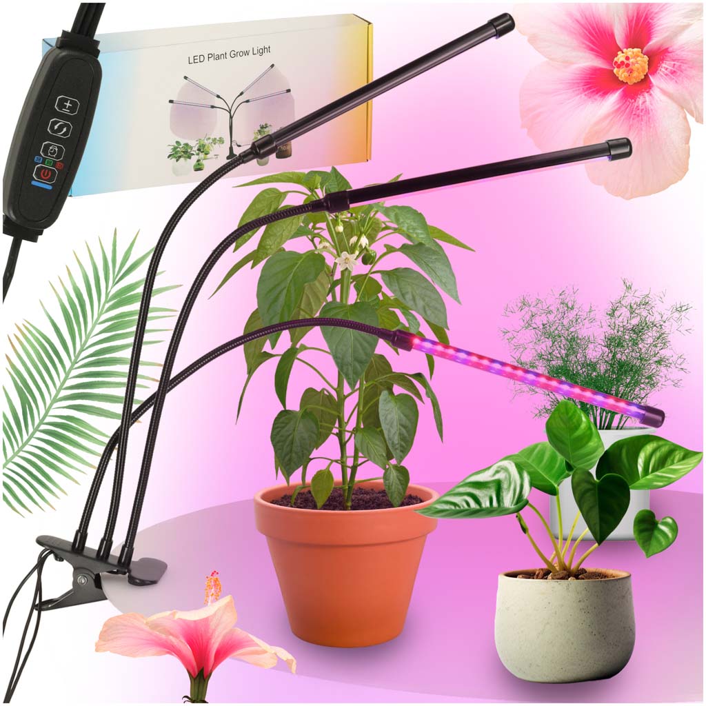 LED lampa za uzgoj biljaka s 3 žarulje