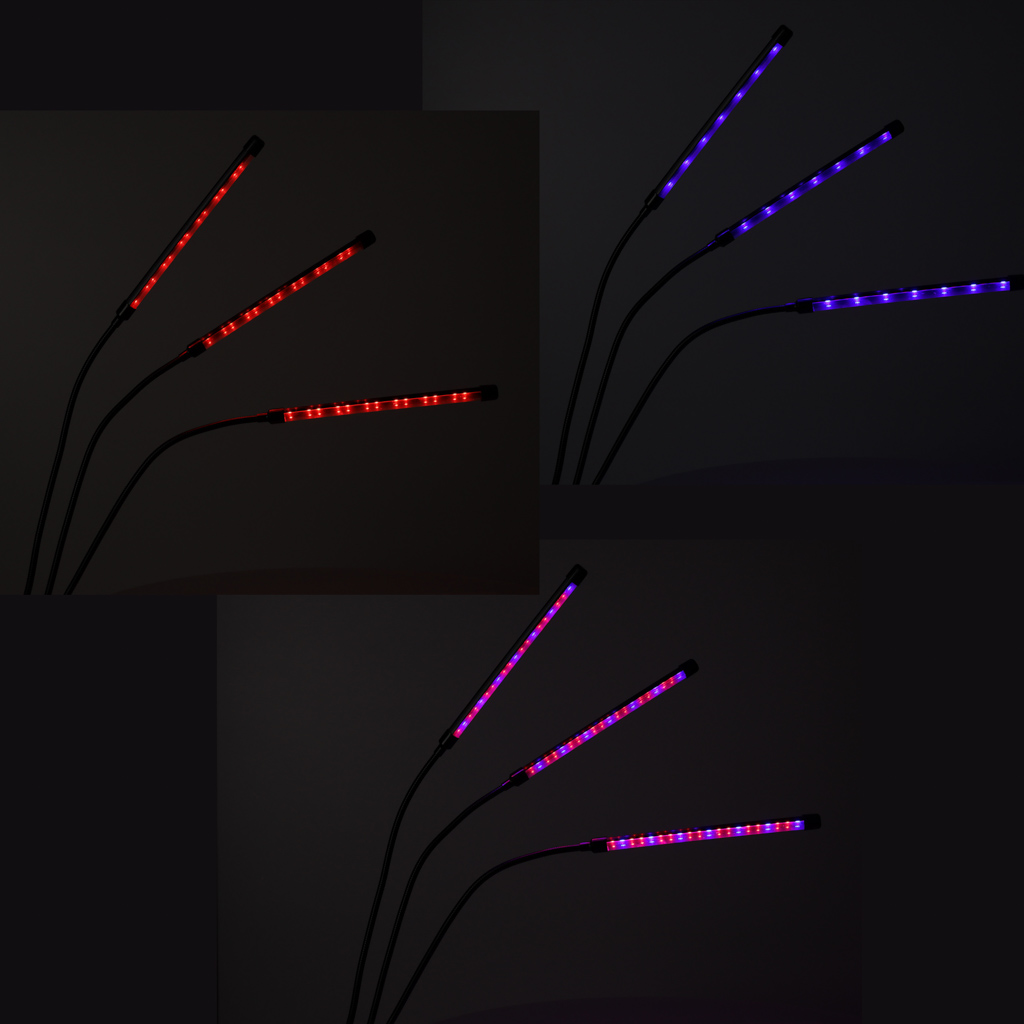 LED lampa za uzgoj biljaka s 3 žarulje
