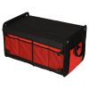 Organizator torbe za prtljažnik automobila crno crvena 58x37x32