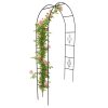 Vrtna pergola metalni lučni nosač za ruže cvijeće penjačice 240cm zelena