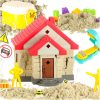 Pijesak za djecu 750g kalupi za kućice figure kreativni set