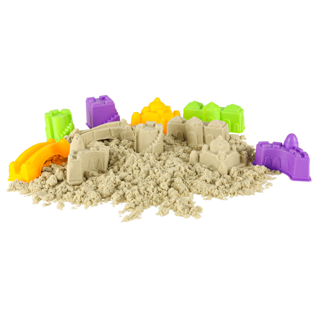 Pijesak za djecu 750g kalupi za kućice figure kreativni set